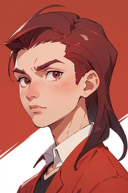 392849-3628999547-(masterpiece, best quality_1.2) high detail,official art,(1man_1.2),short hair,(Undercut With Long Hair_1.2),looking down,red si.png